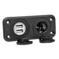 Prime Products Prime Products 08-6410 12V Receptacle with Dual USB Ports 08-6410